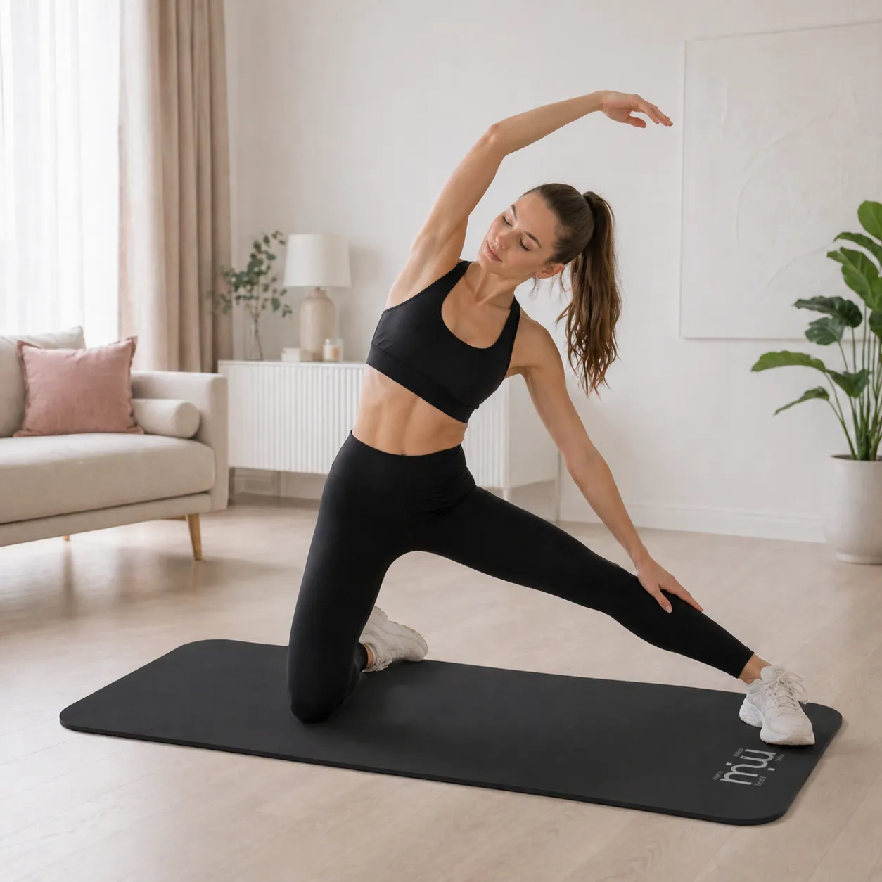 Gymnastics on a Mim Floor mat